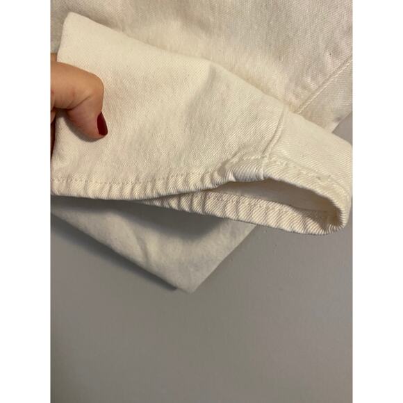 Abercrombie & Fitch vintage straight 90s jeans in cream white mens sz. 28x30 - Picture 7 of 8